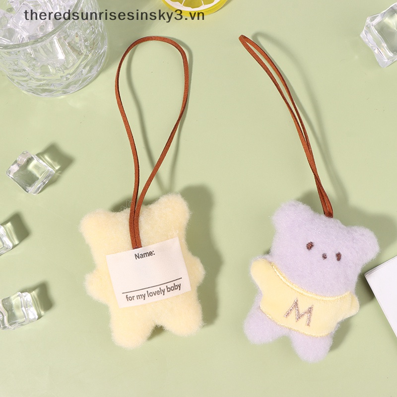 Móc Khóa Hình Gấu Bông Dễ Thương Chống Mất Tên # #