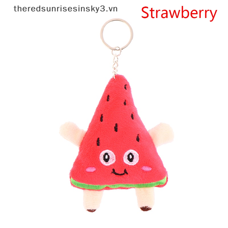 Móc Khóa Hình Trái Cây Nhồi Bông Xinh Xắn Dễ Thương