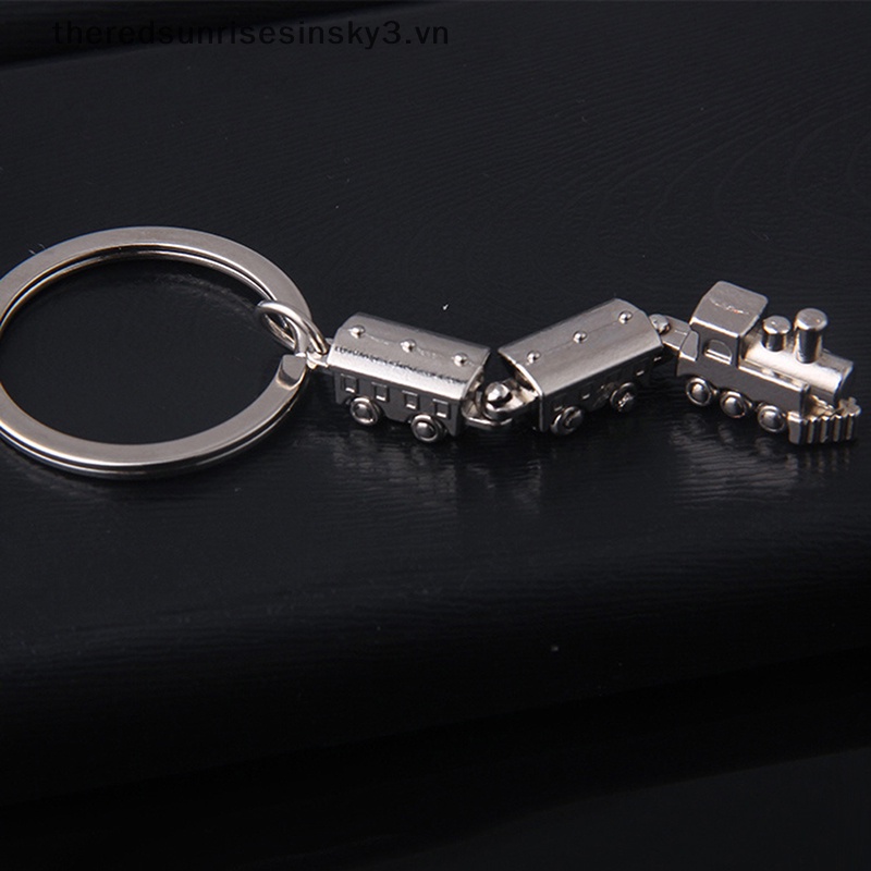 # # Thời Trang # Móc Khóa Mô Hình Tàu Lửa Mini Bằng Kim Loại Có Khớp Chuyển Động Sáng Tạo