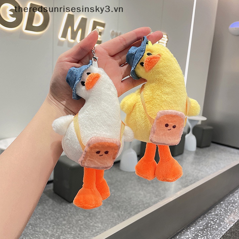 Móc Khóa Hình Chú Vịt Nhồi Bông Đáng Yêu