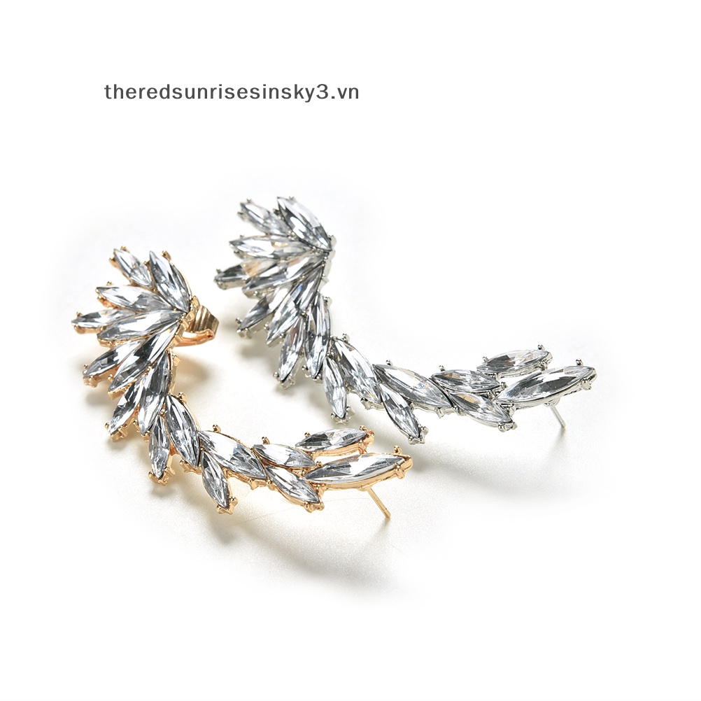 1x Khuyên Kẹp Vành Tai Đính Đá Thời Trang Cho Nữ