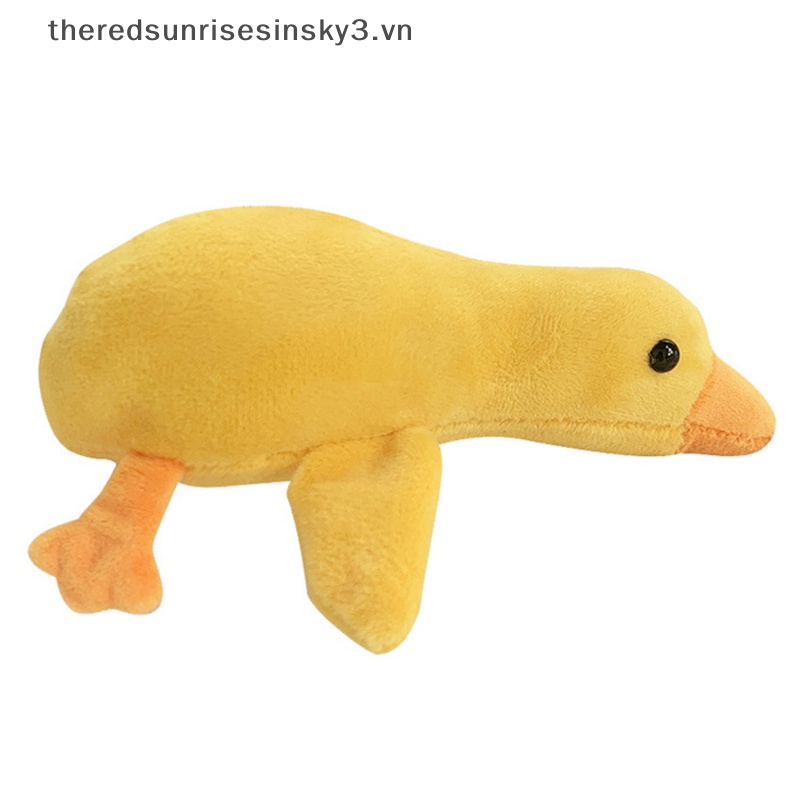 1 Móc Khóa Vịt Nhồi Bông Nằm Dễ Thương Dành Cho Bạn Gái