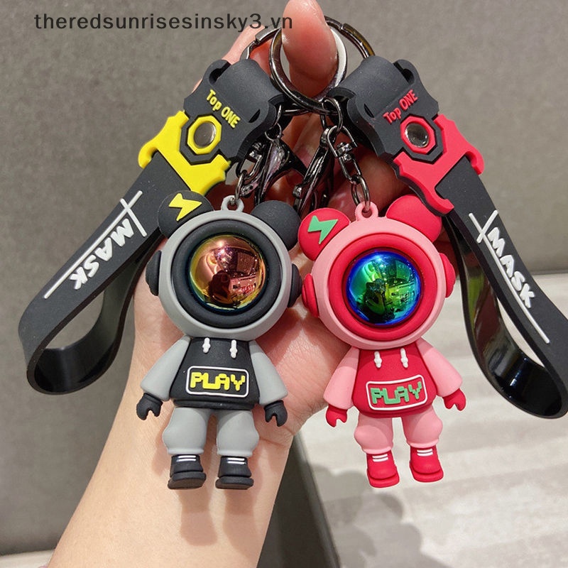 # # Móc Khóa Hình Gấu Bông Phi Hành Gia Hoạt Hình Dễ Thương Thời Trang Phụ Kiện Túi Xách / Móc Khóa Xe Hơi