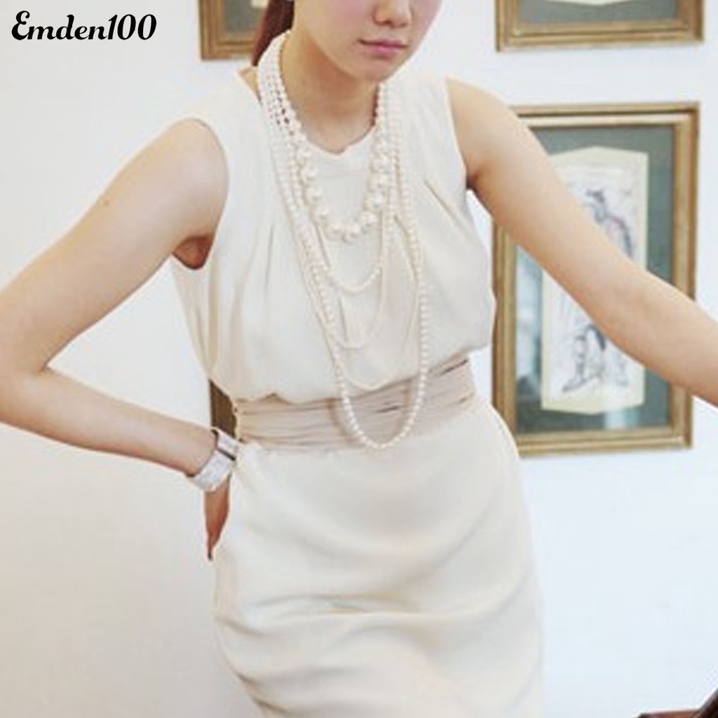 Vòng cổ Nhiều Lớp Đính Ngọc Trai Nhân Tạo Thời Trang