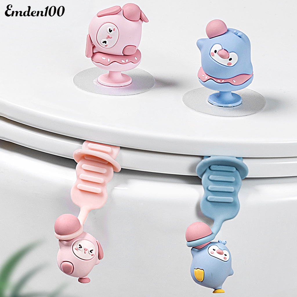 [EMDEN] Kẹp Nâng Nắp Bồn Cầu Cách Nhiệt Chống Rơi Vỡ Có Thể Điều Chỉnh Nhiều Bánh Răng