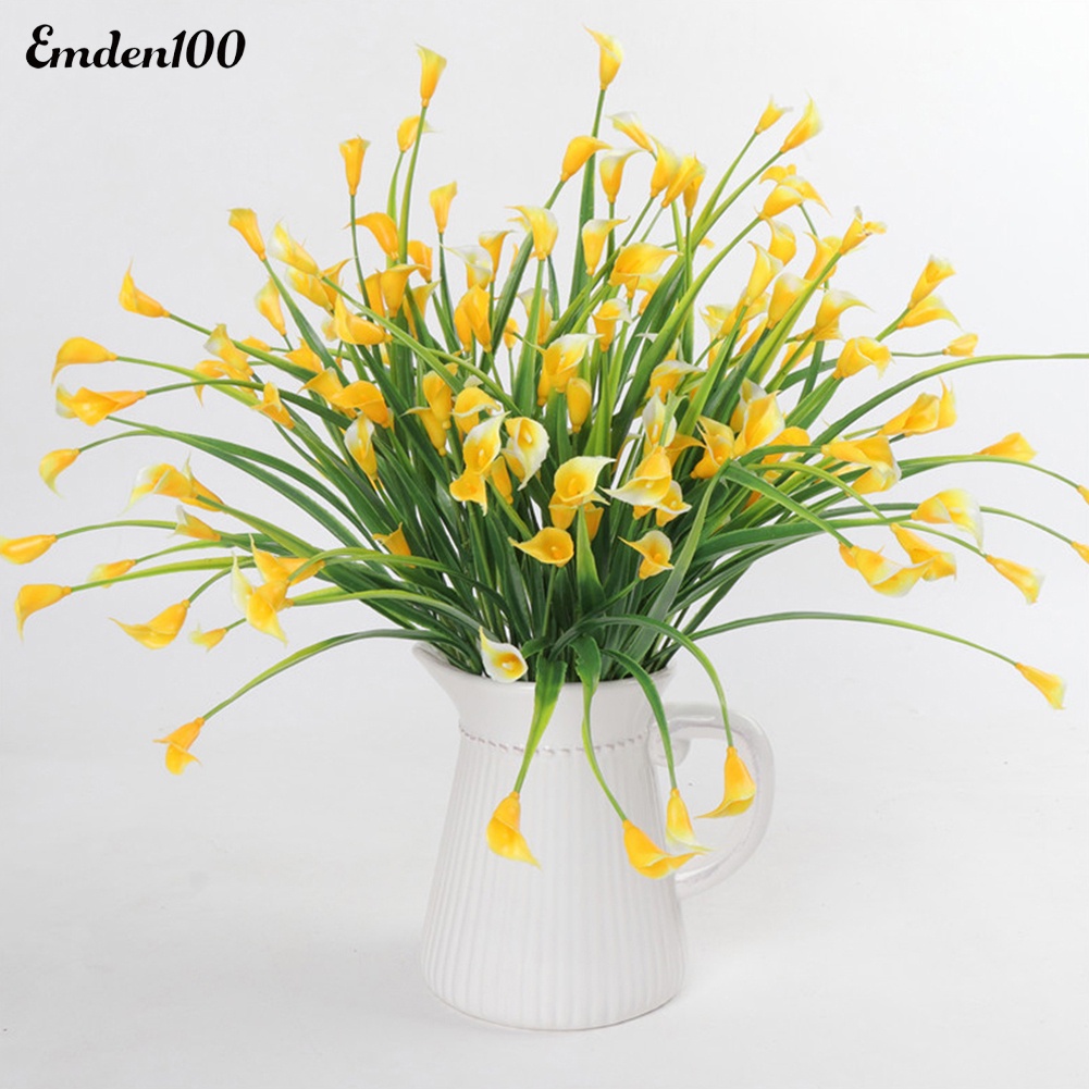 1 Bó 5 Cành Hoa Lily Nhân Tạo Trang Trí Nhà Cửa / Tiệc Cưới