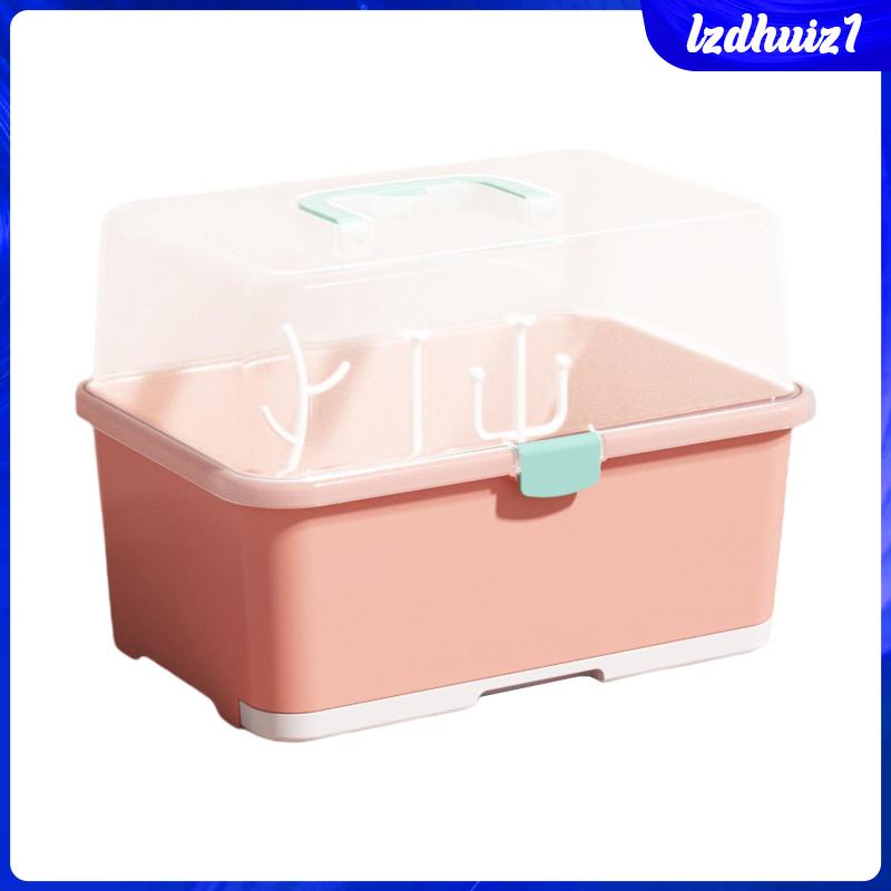 Giá Phơi Khô Bình Sữa Em Bé Dung Tích Lớn Chống Bụi Bẩn Tiện Dụng Mang Theo Du Lịch