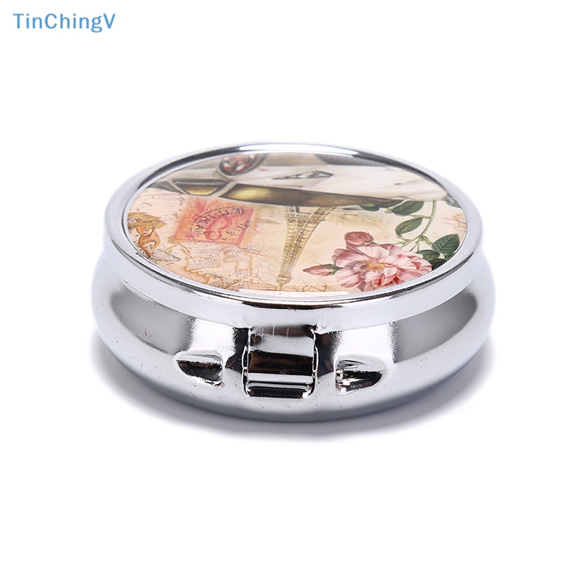 Hộp Đựng Thuốc / Đồ Trang Điểm Bằng Kim Loại Gấp Gọn Tiện Lợi [Mới] [Mới]