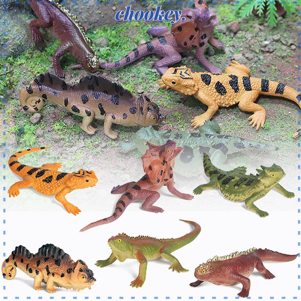 CHOOKEY 6 Mô Hình Thằn Lằn Sống Động Như Thật