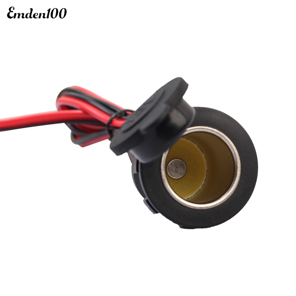 [EMDEN] Dây Cáp Sạc 12V Chuyển Đổi Đầu Cái Cho Xe Hơi