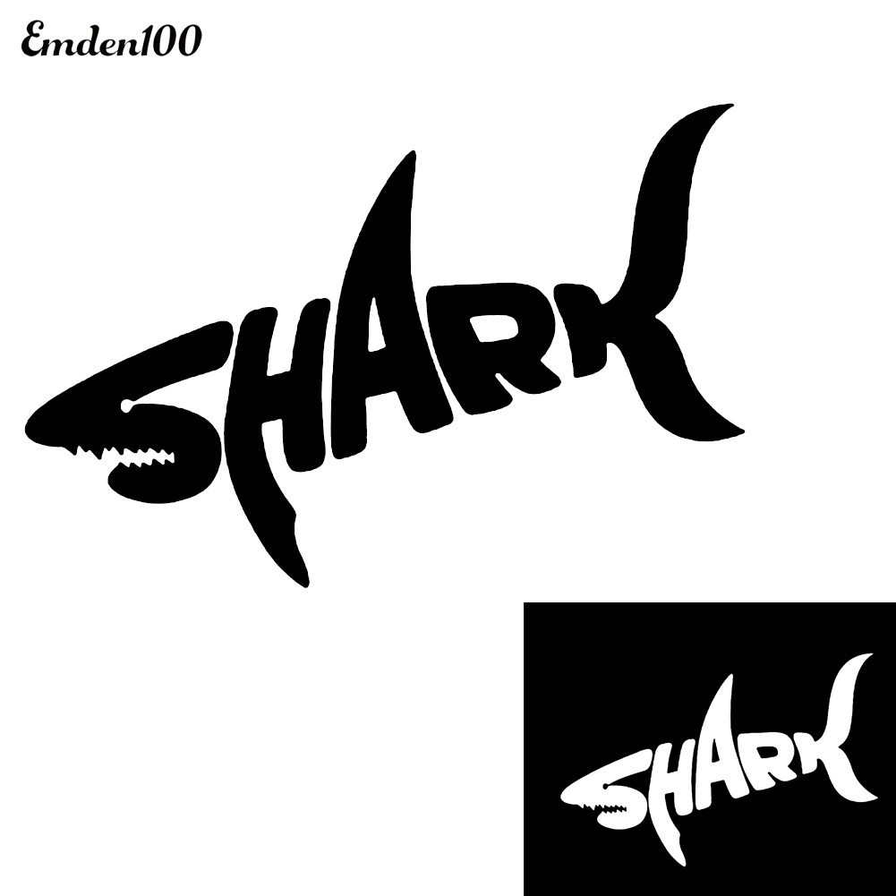 Miếng Dán Đề Can Phản Quang Hình Cá Mập Thời Trang Tháo Gỡ Được Trang Trí Xe Hơi