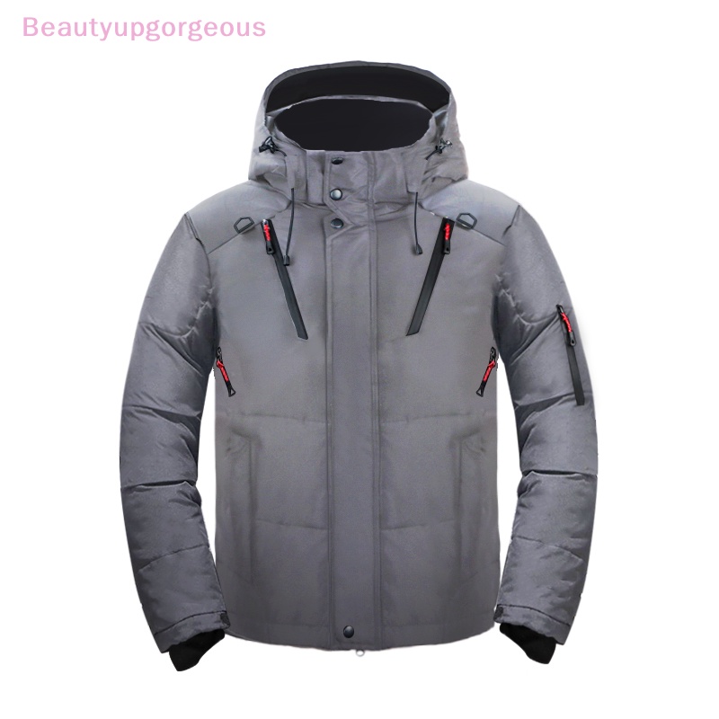 [BeupgorsV] Áo Khoác Trượt Tuyết Mùa Đông Ngắn Dày Ấm Áp Cho Nam