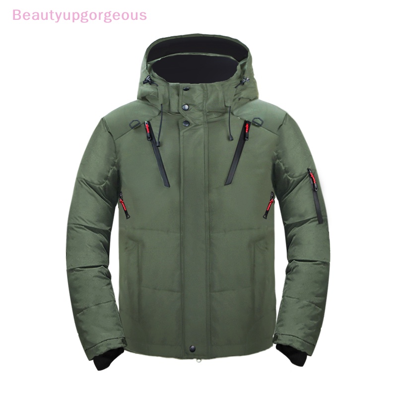 [BeupgorsV] Áo Khoác Trượt Tuyết Mùa Đông Ngắn Dày Ấm Áp Cho Nam