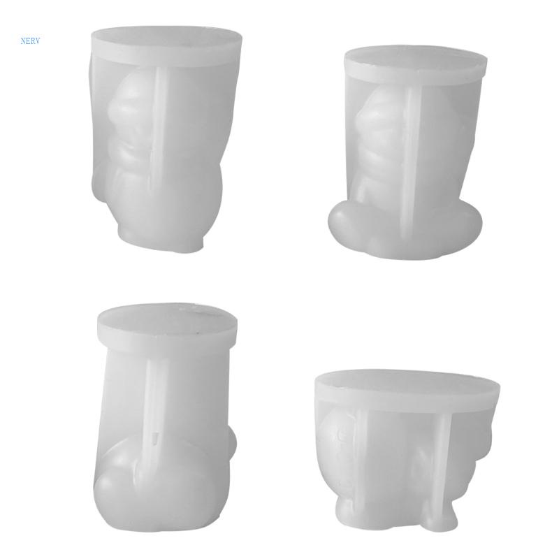 Khuôn Silicone Hình Người Tuyết Dễ Thương Dùng Làm Đồ Trang Trí DIY