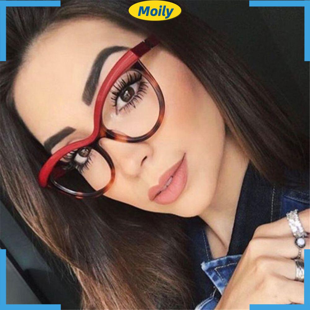 MOILYVN Kính Mát Mắt Mèo Gọng Tròn Thời Trang