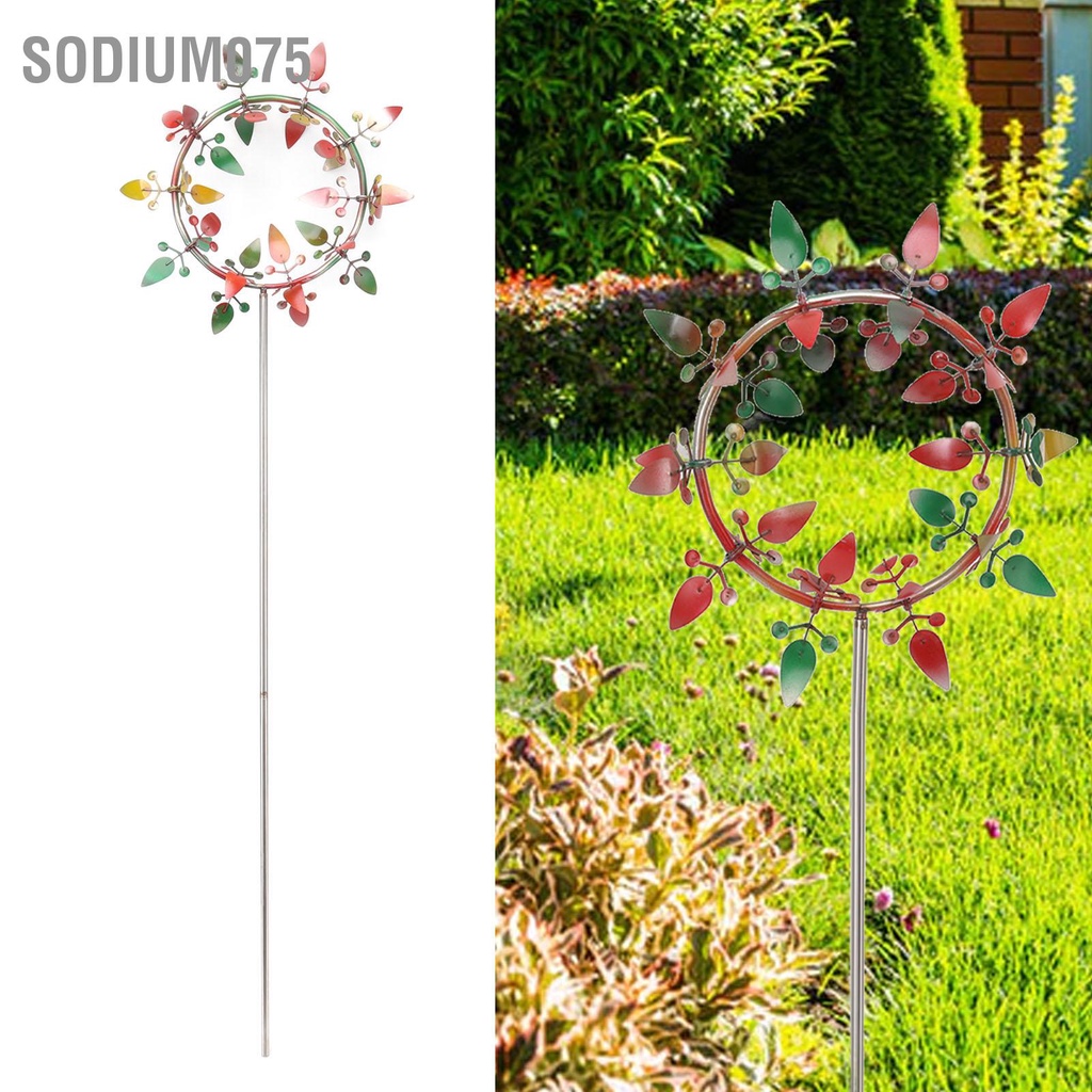 Sodium075 Cối Xay Gió Ngoài Trời Trang Trí Bằng Thép Không Gỉ Êm Mang Màu Sắc Tươi Sáng Con Quay Đẹp Cho Bãi Cỏ Sân Vườn Hiên Nhà