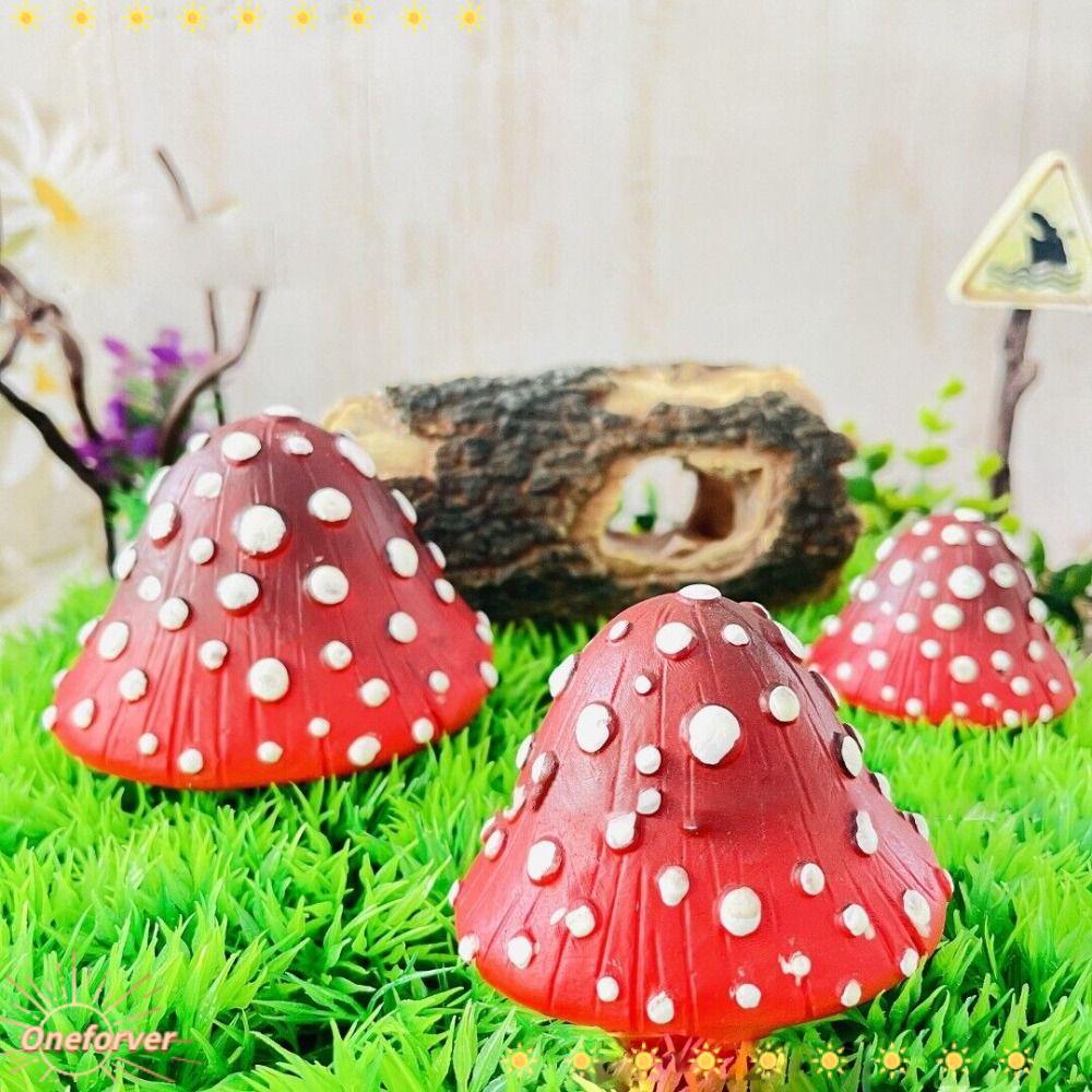 FOREVER Mô Hình Cây Nấm Dạ Quang Bằng Nhựa Resin Trang Trí Sân Vườn