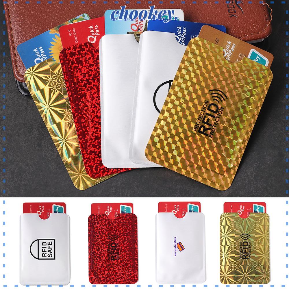 CHOOKEY Set 5 Túi Đựng Thẻ Lá Nhôm Bảo Vệ Chống Khử Từ