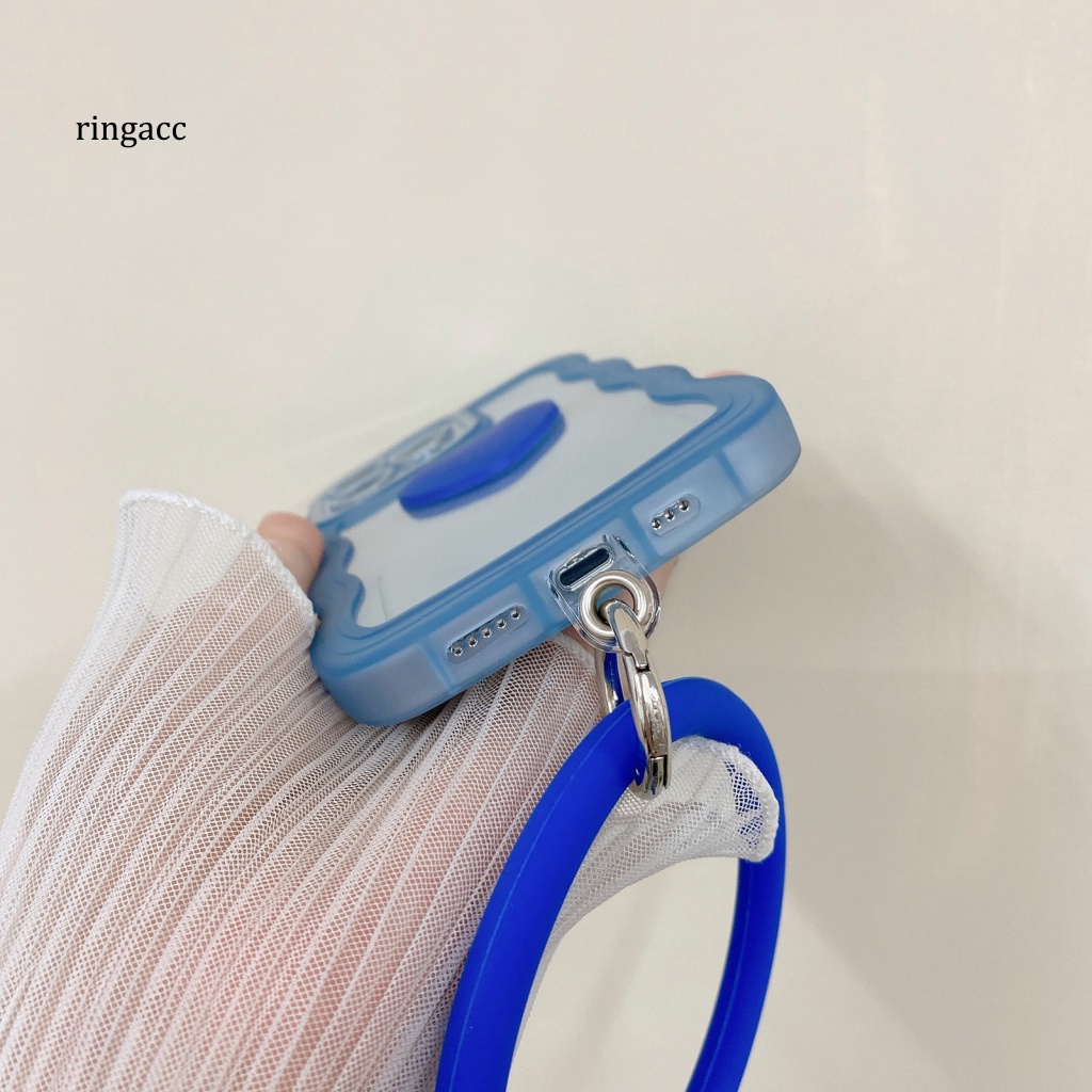Ốp Điện Thoại Mềm Màu Kẹo Ngọt Có Quai Cầm Tay Chống Bụi Cho iPhone 14 / 14 Max / 14 Pro / 14 Pro Max