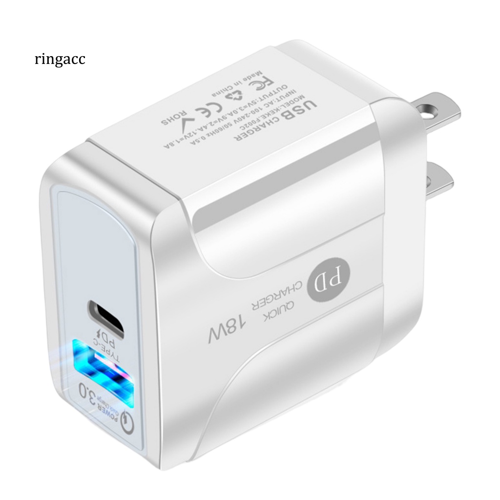 Rga Phụ Kiện Sạc Điện Thoại Gắn Tường Loại C Tiện Dụng