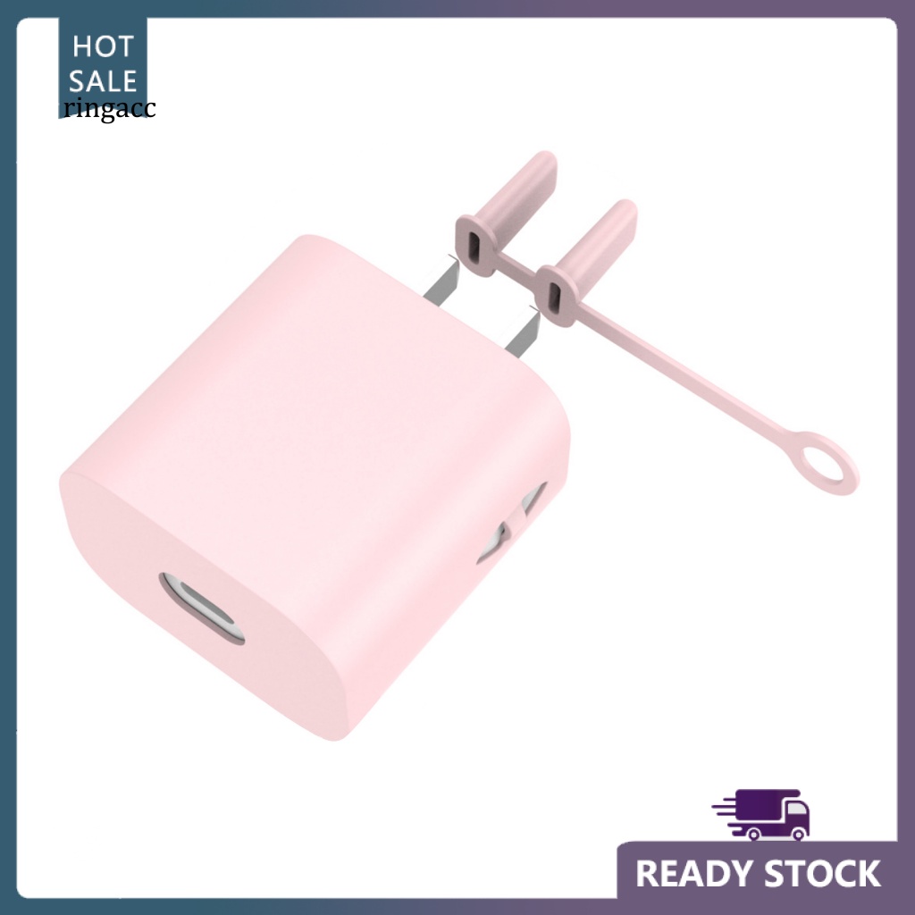 Vỏ Bảo Vệ Hộp Sạc Nhanh Bằng Silicon Bốn Màu Tùy Chọn Cho iPhone 18W / 20W