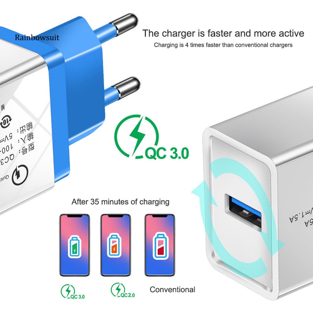 Củ Sạc Nhanh QC 30 USB Phích Cắm EU / US Cho HUAWEI