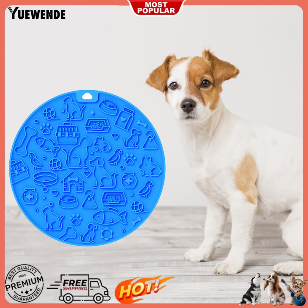 Đệm Silicone Hình Tròn Lót Thức Ăn Cho Thú Cưng