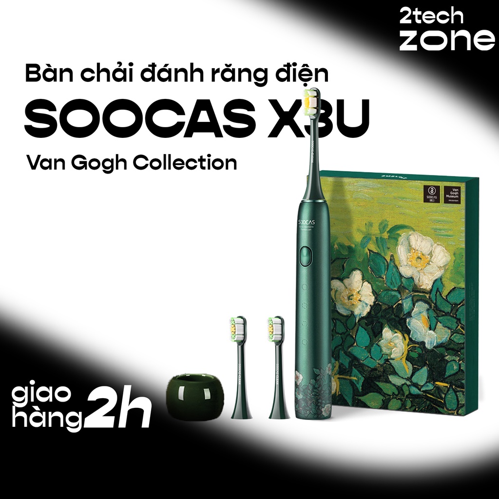Bàn chải đánh răng điện Soocas X3U - Bàn chải điện Soocas X3U rung siêu âm 39600 vòng/phút - Van Gogh Collection
