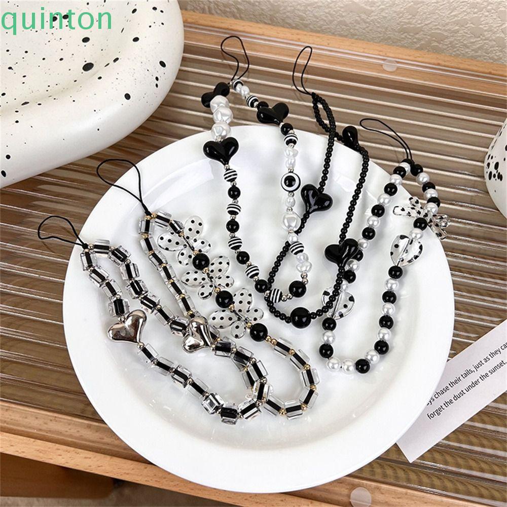 QUINTON Mobile Dây Đeo Điện Thoại Bằng Acrylic Chống Thất Lạc Tiện Dụng Cho Nữ