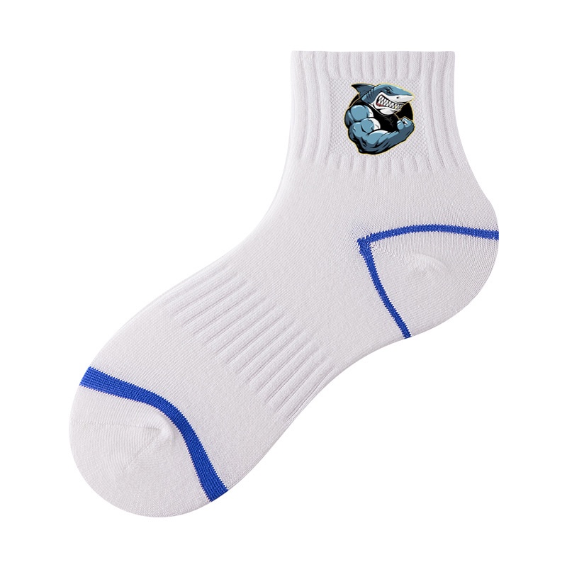 Vớ Thể Thao Chất Liệu Cotton Thấm Hút Mồ Hôi Thoáng Khí Thời Trang Xuân Thu Cho Nam Giới