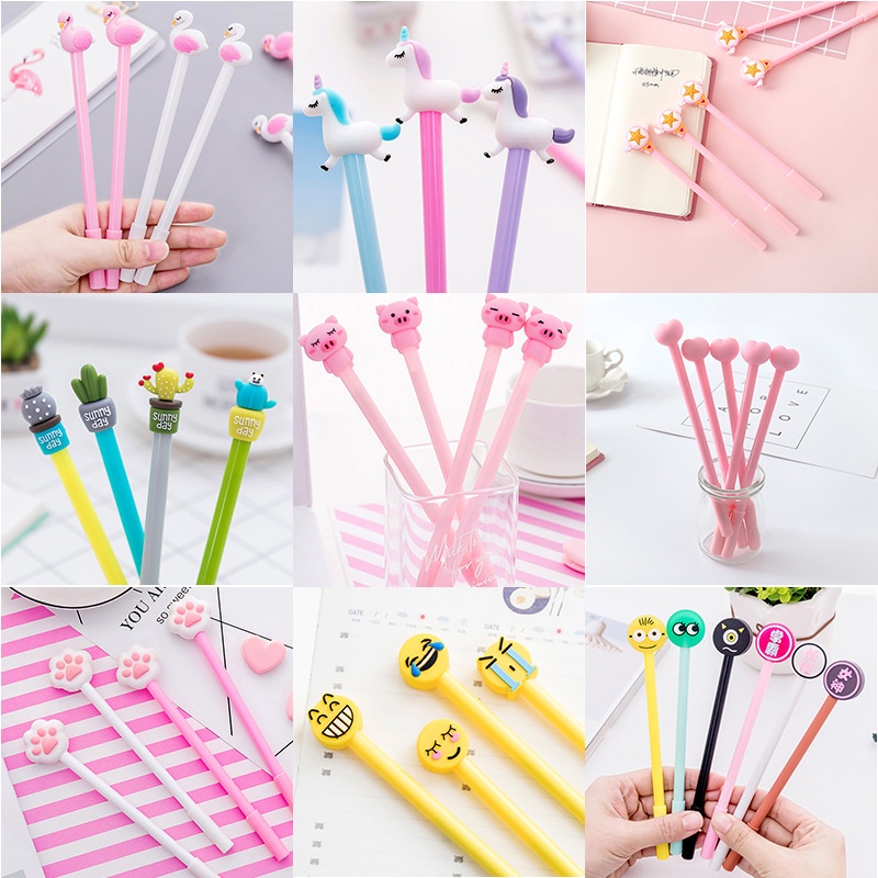 Set 20 Bút Hoạt Hình Túi Zip Cute