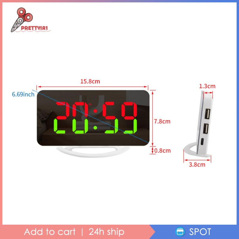 Đồng Hồ Báo Thức Điện Tử Màn Hình LED Kỹ Thuật Số Cỡ Lớn Để Bàn Trang Trí Cho Người Lớn Và Trẻ Em