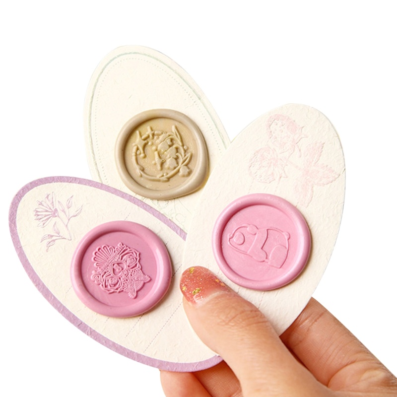 Set 10 Tờ 100 Miếng Dán Hai Mặt Hình Tròn Họa Tiết Chấm Bi Dùng Làm Con Dấu Sáp DIY