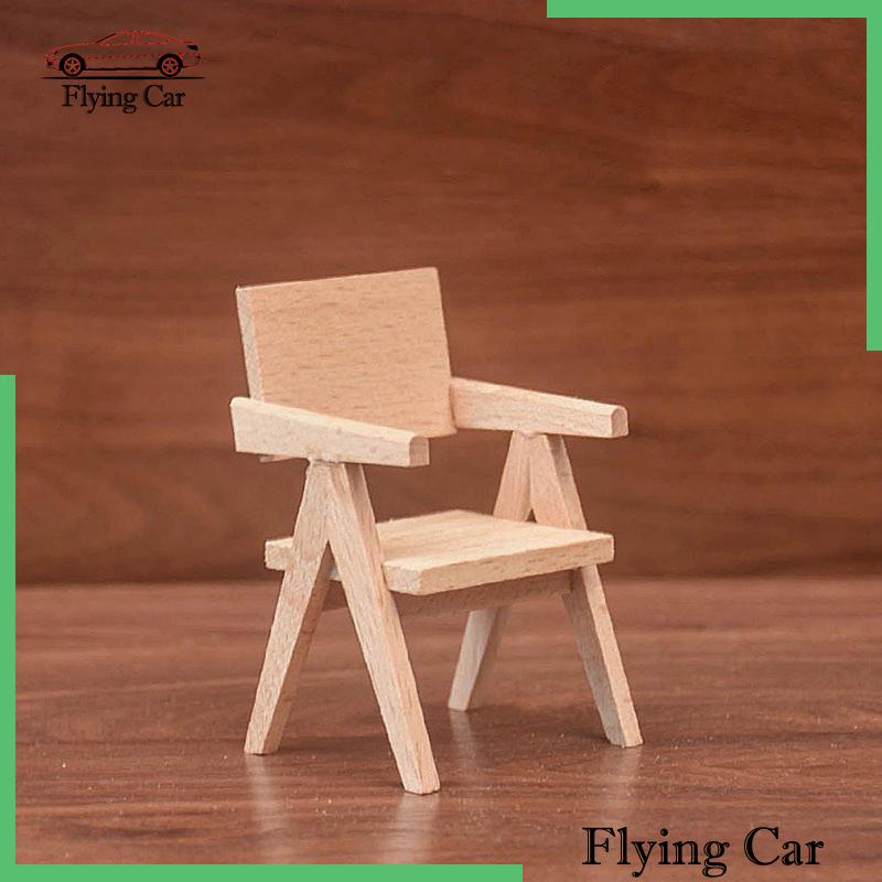 Đồ Nội Thất Gỗ Mộc Mạc Mini Cho Nhà Búp Bê