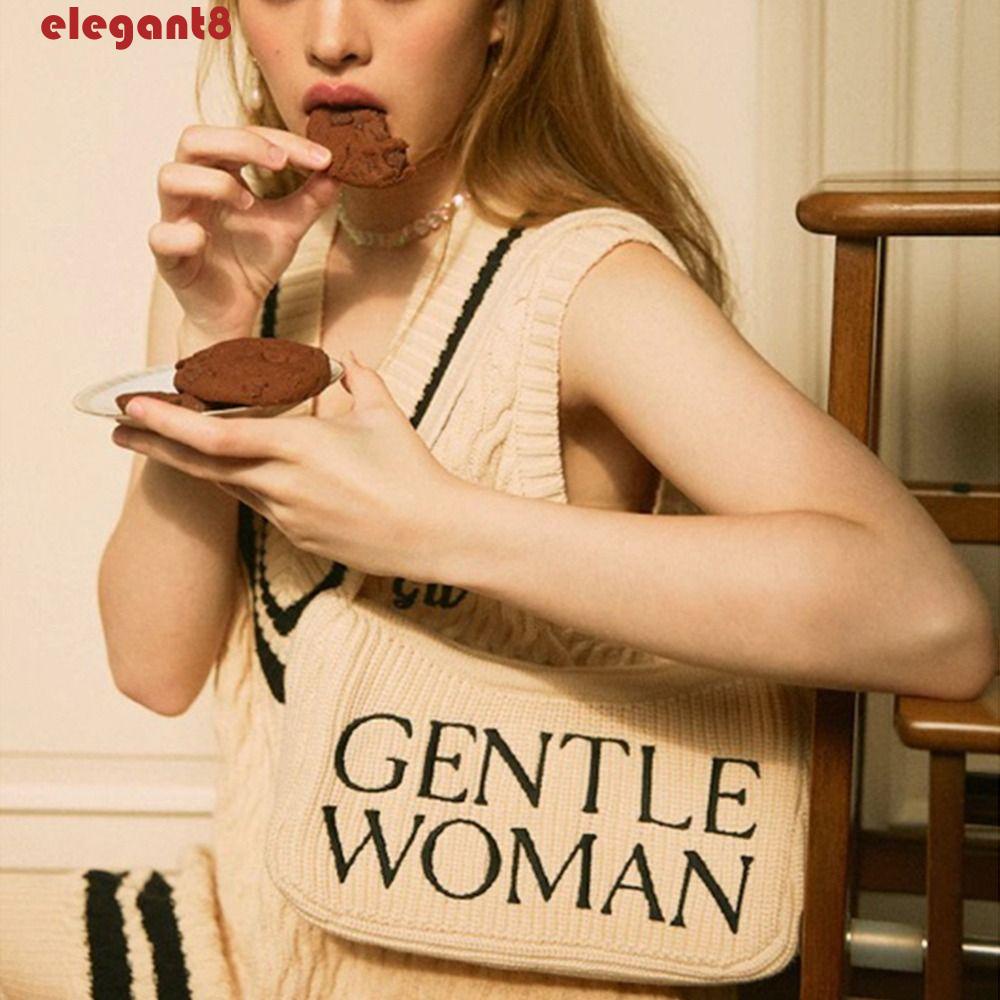 ELEGANT Túi Đeo Vai In Chữ Thời Trang Thái Lan Cho Nữ