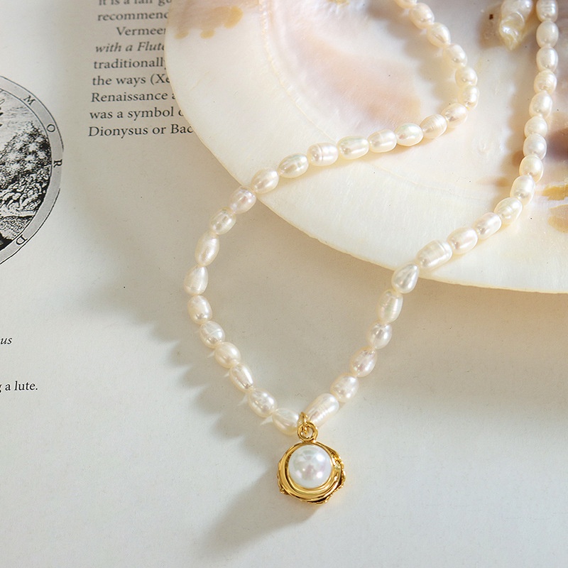 Vòng cổ Ngọc Trai Sang Trọng Phong Cách Pháp