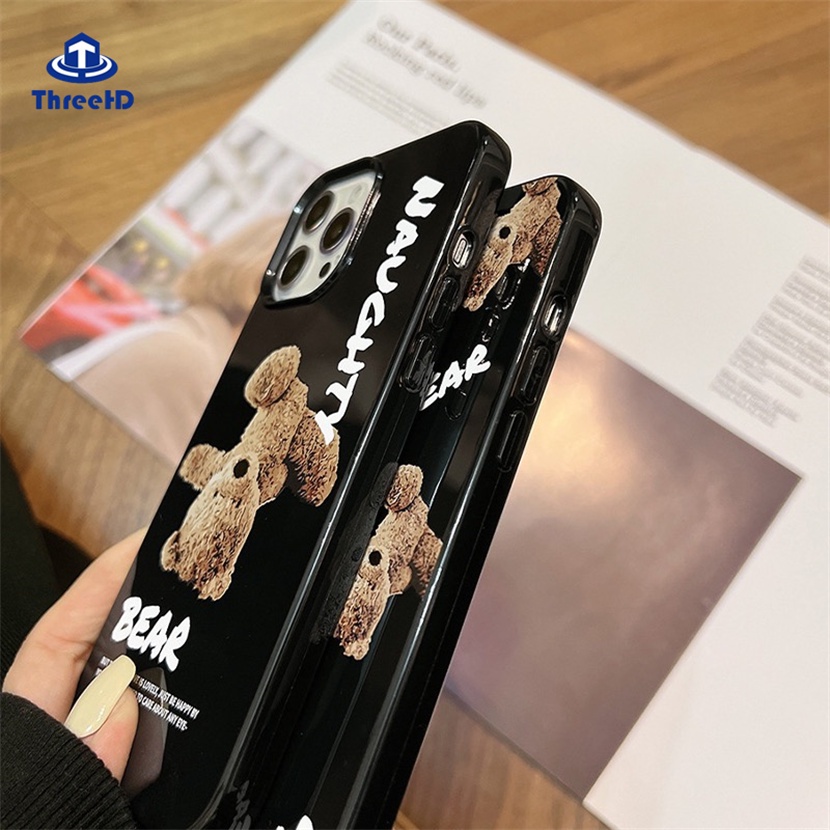 Ốp Điện Thoại TPU Mềm Hình Gấu Bông Màu Kẹo Cho IPhone 14 13 12 11 Pro Max SE2020 X XR Xs Max 7 8 6 6s Plus