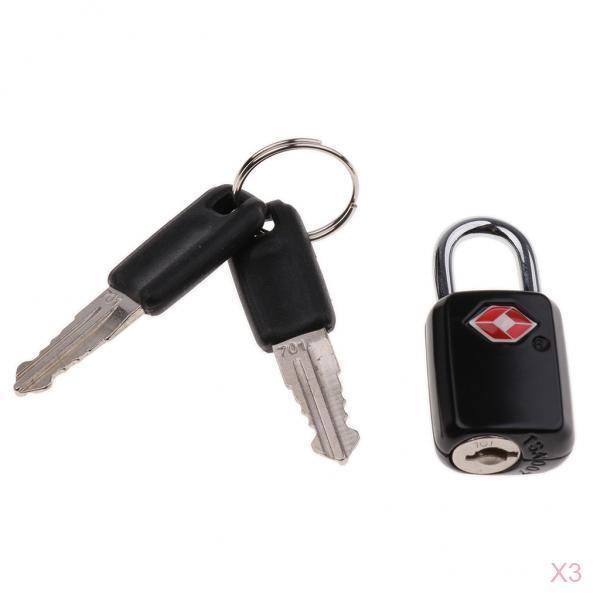 Bộ 3 Ổ Khóa Bằng Hợp Kim Kẽm Cho Túi Du Lịch