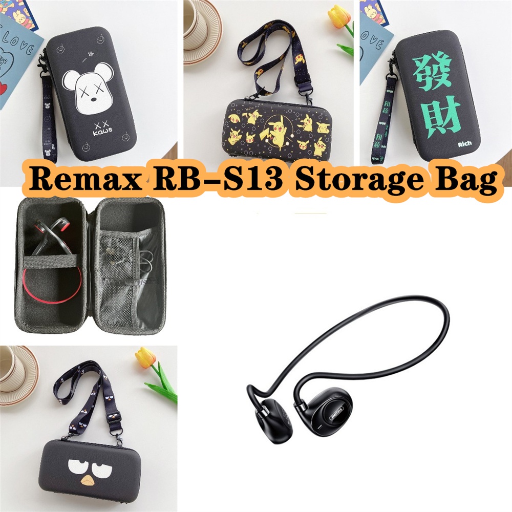 Túi Đựng Tai Nghe In Họa Tiết Hoạt Hình Cho Remax RB-S13 Remax RB-S13