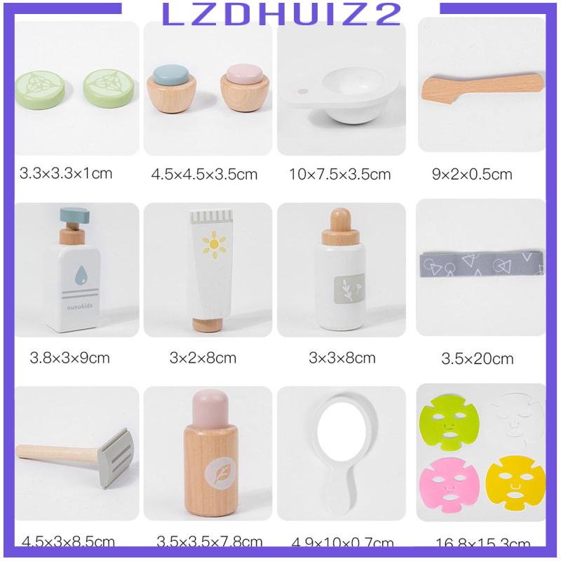 Bộ Đồ Chơi Trang Điểm 17 Món Bằng Gỗ Cho Bé