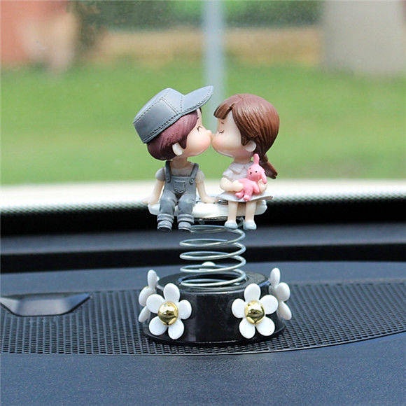 Internet Celebrity Couple Car Shaking Head Ornament Creative Cute Cartoon Car Perfume Decoration Car Interior Decoration All Products vTe3