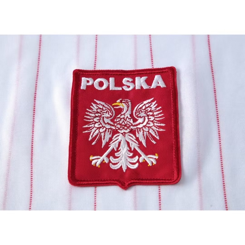 Áo Bóng Đá Ngắn Tay Mau Khô Phong Cách Retro 1982 Poland Size S-XXL