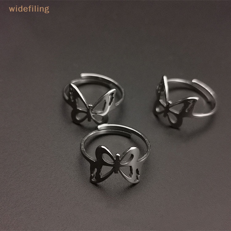 Nhẫn Hình Bướm Thiết Kế Tối Giản Có Thể Điều Chỉnh Kích Cỡ