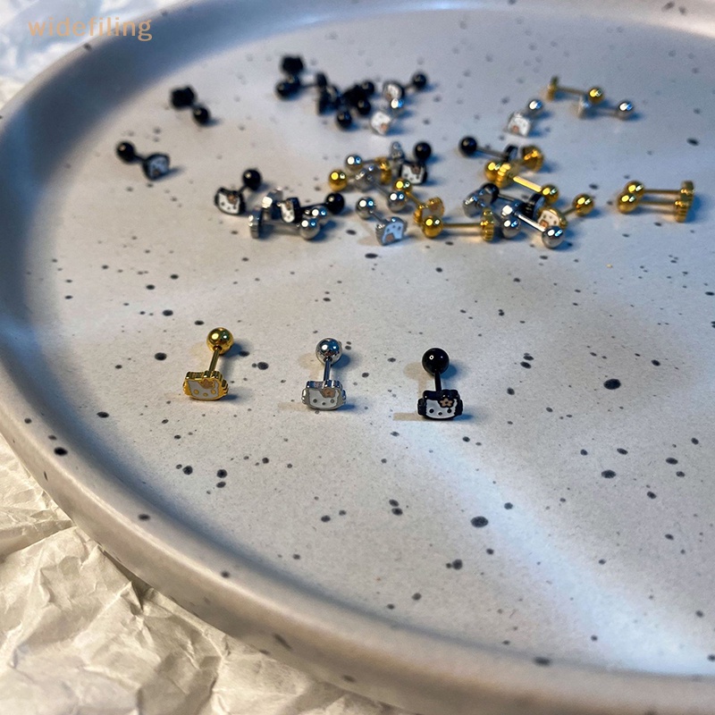 1 Khuyên Tai Dạng Xoắn Ốc Hình Tai Mèo Hoạt Hình Dễ Thương Làm Quà Tặng Cho Bạn Gái