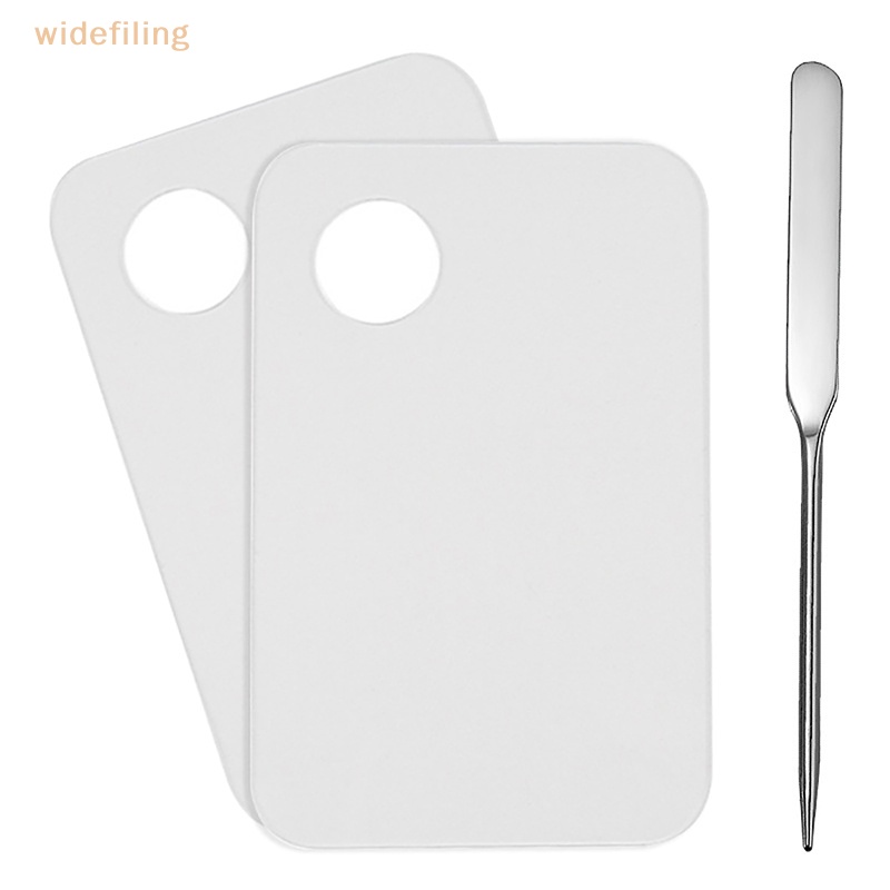 Set 2 Thanh Trộn Kem Nền / Phấn Mắt Bằng Inox Tiện Dụng