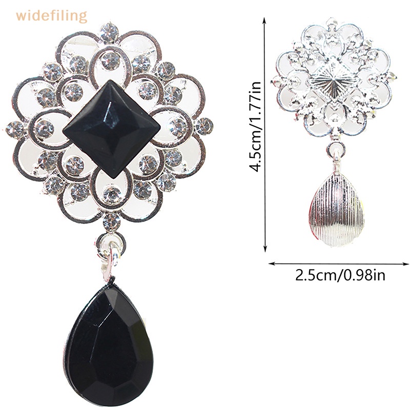 Mặt Dây Chuyền Hình Giọt Nước Bằng Hợp Kim Acrylic Đính Đá Thủ Công DIY