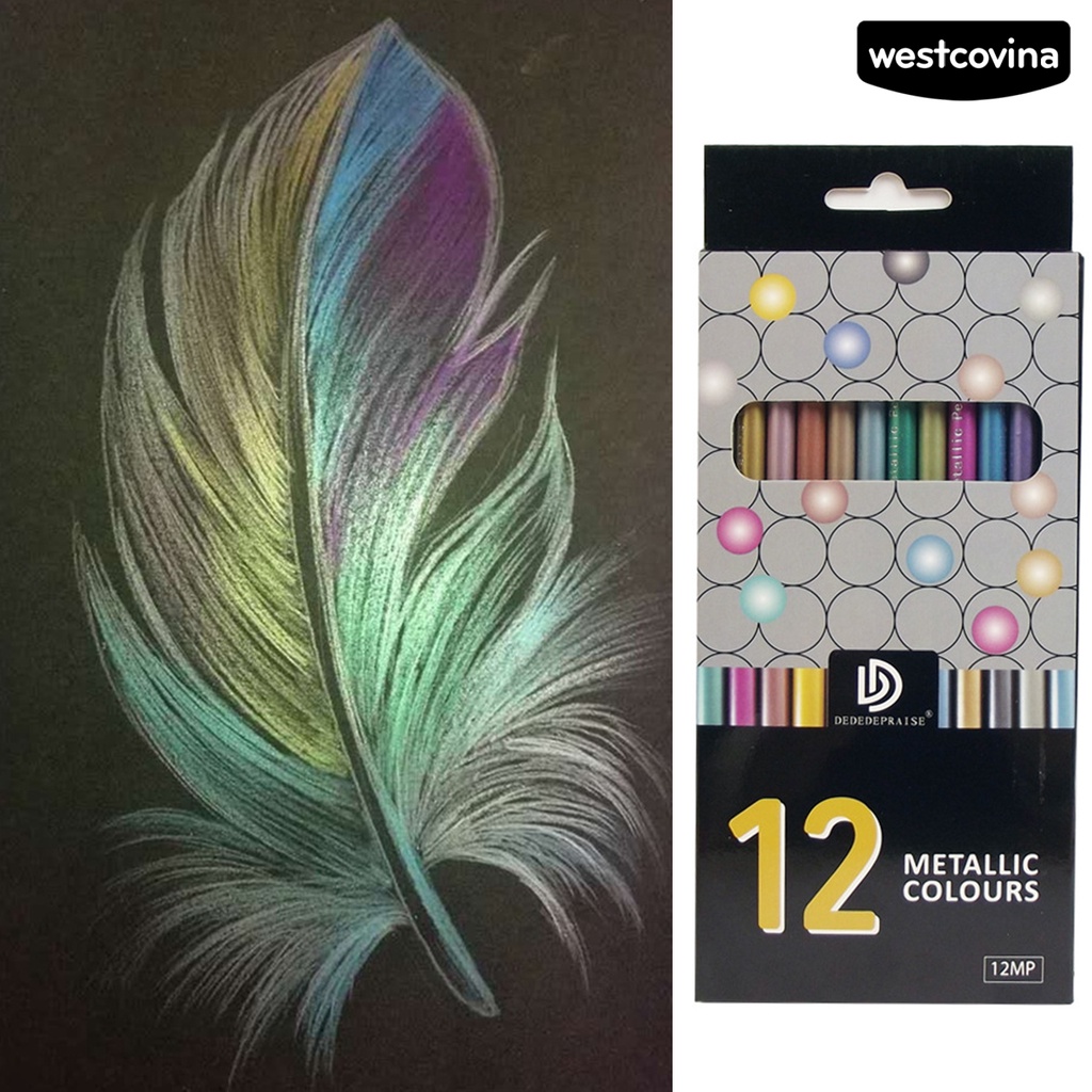 [WSTN]✎Hộp 12 Bút Chì Màu Đa Năng Tiện Dụng