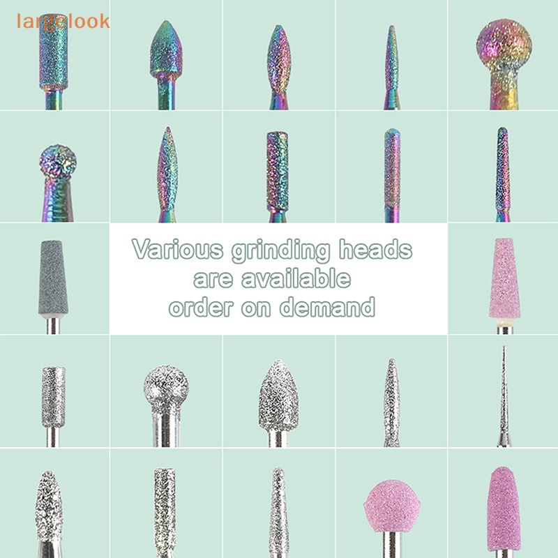 Set 10 Mũi Khoan Kim Cương Chuyên Dụng Cho Trang Trí Móng Tay