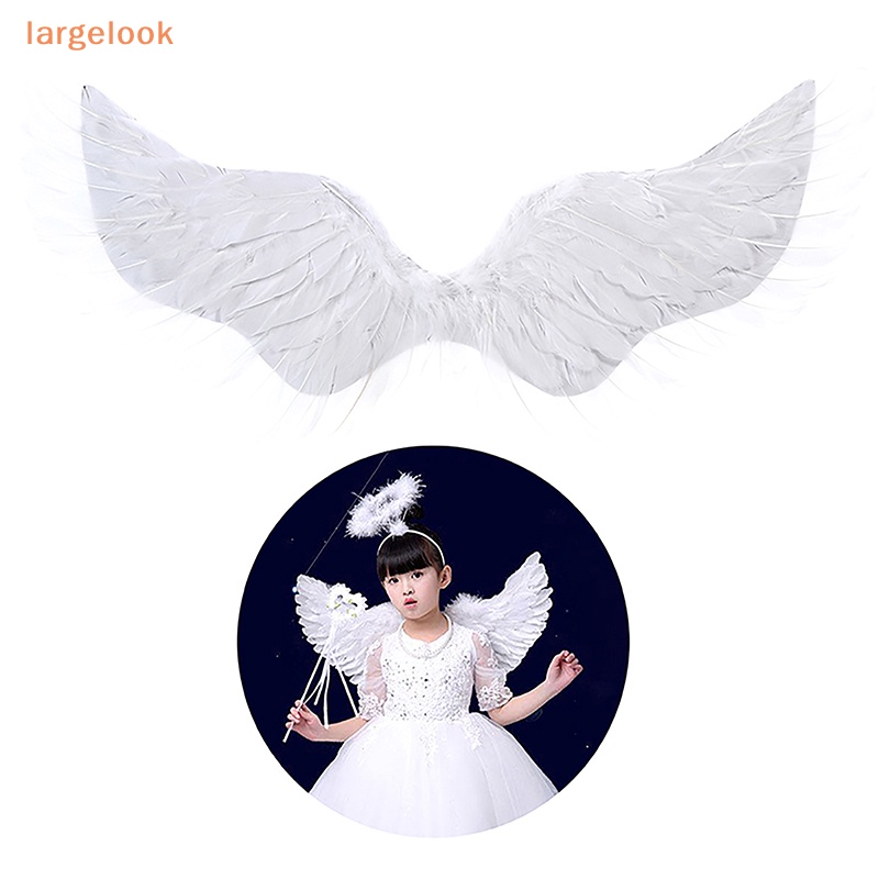 1 Set Băng Đô Cánh Thiên Thần Màu Trắng Hóa Trang Tiệc Giáng Sinh