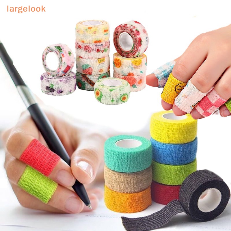 Set 5 Băng Bảo Vệ Ngón Tay Tự Dính Bằng Vải Không Dệt Co Giãn In Họa Tiết Thể Thao Dành Cho Thú Cưng
